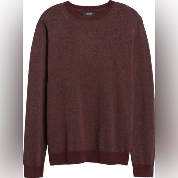 NORDSTROM Bird's Eye Crewneck Sweater ♣️IN STORES♠️ NEW WITH TAGS - Picture 5 of 5